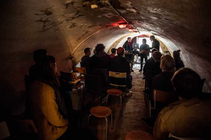  Wanderwelle & Floor van het Nederend at De Utrechtse Boekebar by Sabrine Baakman